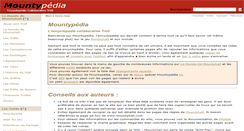 Desktop Screenshot of mountypedia.mountyhall.com